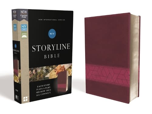 Cover of NIV, Storyline Bible, Leathersoft, Pink, Comfort Print