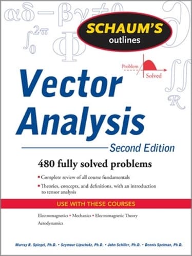 Cover of Schaum's Outline of Vector Analysis, 2ed