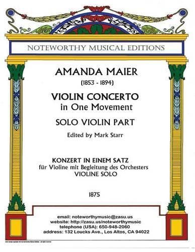 Cover of Violin Concerto in One Movement; Solo Violin Part