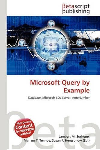 Cover of Microsoft Query by Example