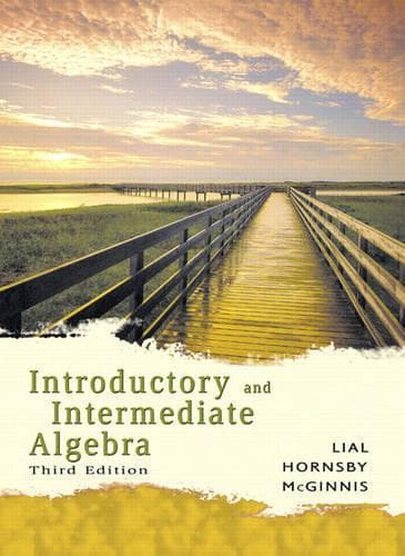 Cover of Introductory and Intermediate Algebra