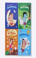 Cover of Navneet Colouring My Divine Buddies series- Bal Ganesha, Bal Krishna, Bal Hanuman and Bal Bheem series.