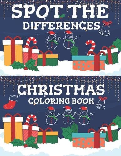 Cover of Spot the Differences Christmas Coloring Book