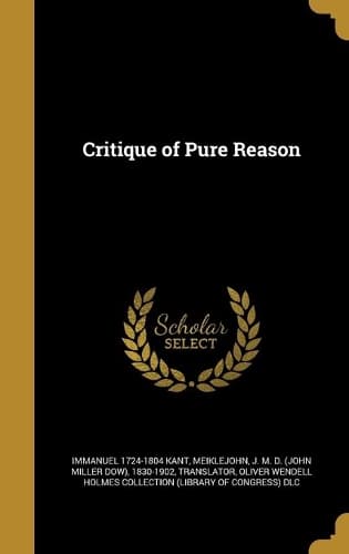Cover of Critique of Pure Reason