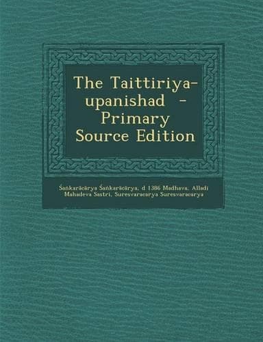Cover of The Taittiriya-Upanishad