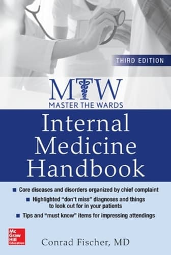 Cover of Master the Wards: Internal Medicine Handbook, Third Edition
