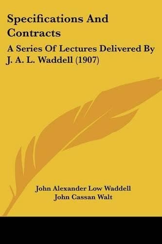 Cover of Specifications And Contracts
