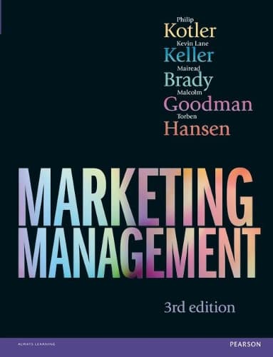Cover of Marketing Management 3rd edn