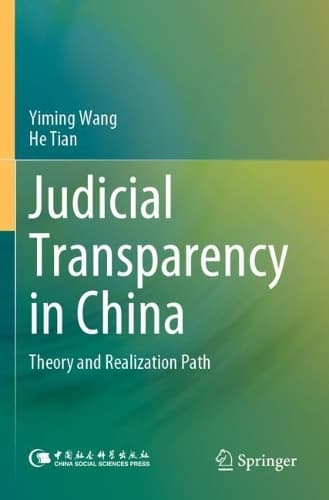Cover of Judicial Transparency in China