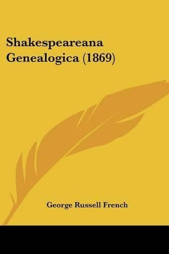 Cover of Shakespeareana Genealogica (1869)