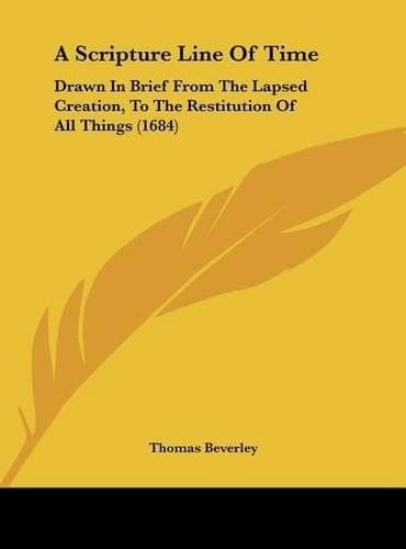 Cover of A Scripture Line of Time