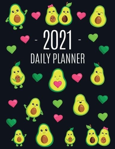 Cover of Avocado Daily Planner 2021