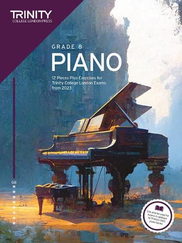 Cover of Trinity College London Piano Exam Pieces Plus Exercises from 2023: Grade 8