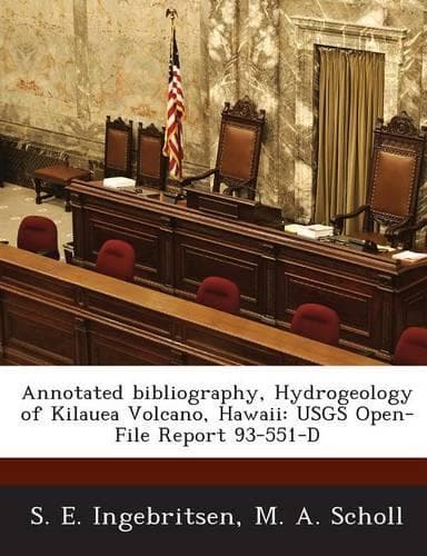 Cover of Annotated Bibliography, Hydrogeology of Kilauea Volcano, Hawaii