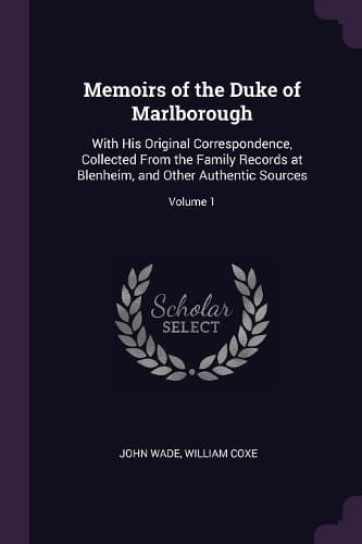 Cover of Memoirs of the Duke of Marlborough