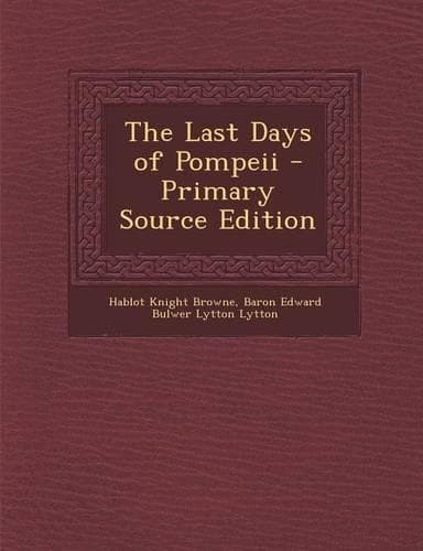Cover of The Last Days of Pompeii