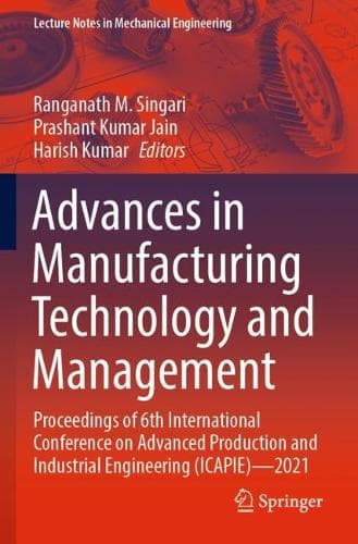 Cover of Advances in Manufacturing Technology and Management