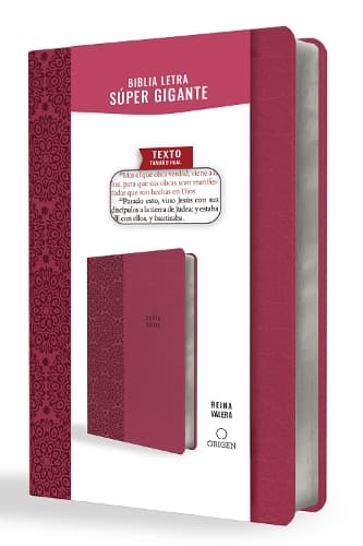 Cover of Biblia Reina Valera letra súper gigante, símil piel fucsia / Spanish Bible Reina Valera Super Giant Print, Fuchsia Leathersoft