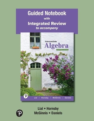 Cover of Guided Notebook with Integrated Review for Intermediate Algebra
