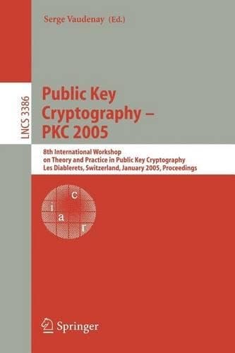 Cover of Public Key Cryptography - Pkc 2005