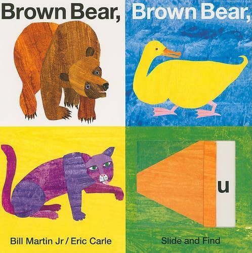 Cover of Brown Bear, Brown Bear, What Do You See? Slide and Find: An Interactive Board Book Edition of the Classic Eric Carle Picture Book(Brown Bear and Friends)