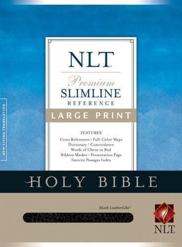 Cover of Slimline Reference Bible-NLT-Large Print