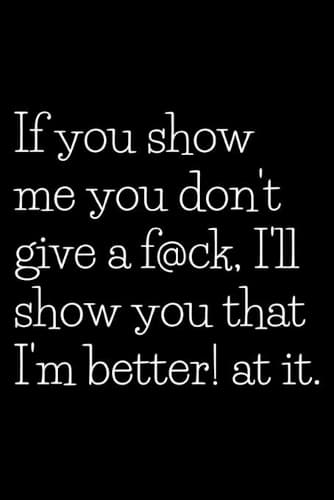 Cover of If you show me you don't give a fxxk.