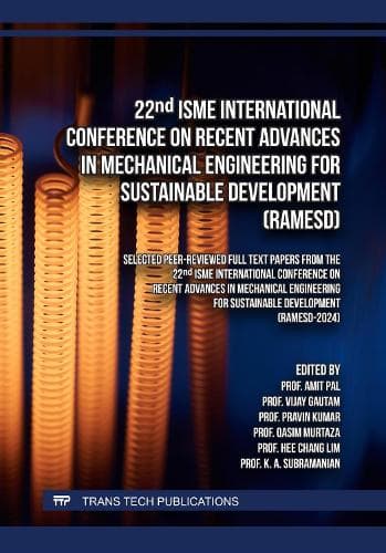 Cover of 22nd ISME International Conference on Recent Advances in Mechanical Engineering for Sustainable Development (RAMESD)