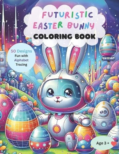 Cover of Futuristic Easter Bunny Coloring Book