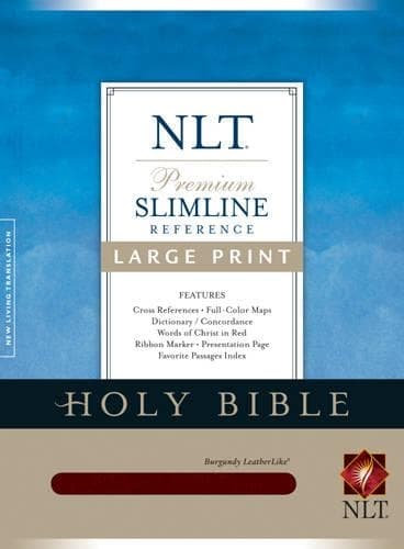 Cover of Slimline Reference Bible-NLT-Large Print