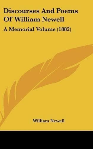 Cover of Discourses and Poems of William Newell