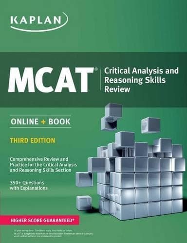 Cover of MCAT Critical Analysis and Reasoning Skills Review