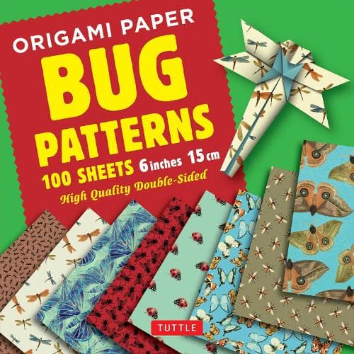 Cover of Origami Paper Bug Patterns - 6 inch (15 cm) - 100 Sheets: Instructions for 8 Projects Included Tuttle Origami Paper: High-Quality Origami Sheets Printed with 8 Different Designs