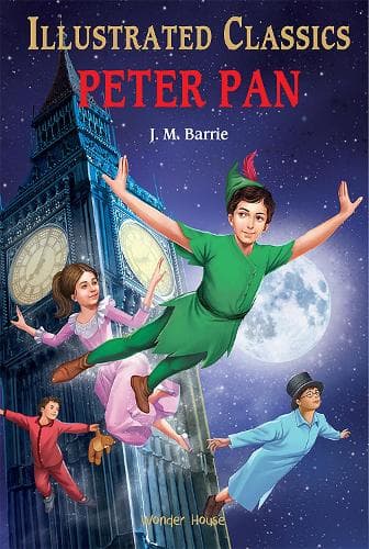 Cover of Peter Pan for Kids : illustrated Abridged Children Classics English Novel with Review Questions