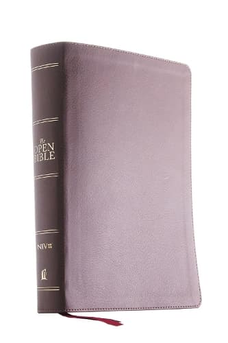 Cover of The  NIV, Open Bible, Leathersoft, Brown, Red Letter, Comfort Print