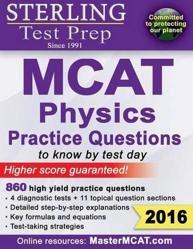 Cover of Sterling Test Prep MCAT Physics Practice Questions