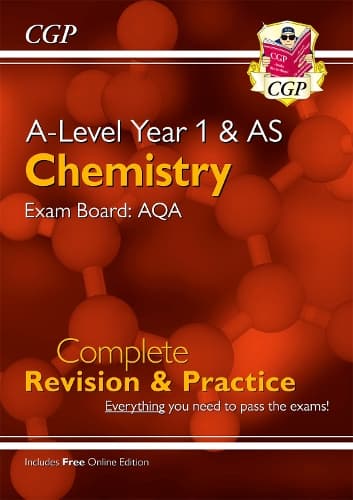 Cover of A-Level Chemistry: AQA Year 1 & AS Complete Revision & Practice with Online Edition