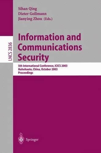Cover of Information and Communications Security