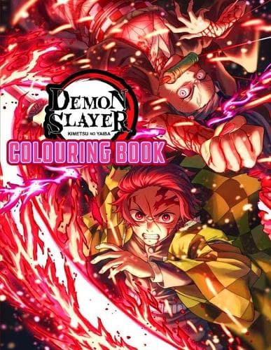 Cover of Demon Slayer Colouring Book