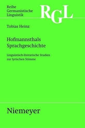 Cover of Hofmannsthals Sprachgeschichte