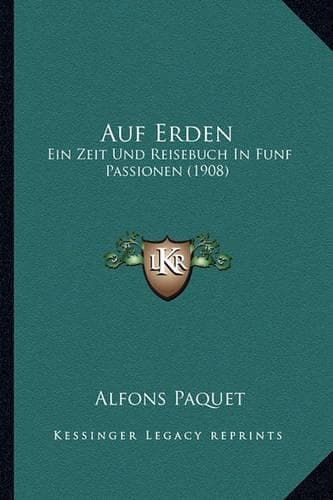 Cover of Auf Erden