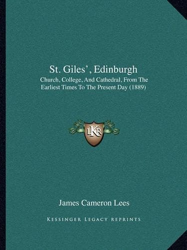 Cover of St. Giles', Edinburgh