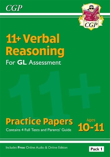 Cover of 11+ GL Verbal Reasoning Practice Papers: Ages 10-11 - Pack 1 (with Parents' Guide & Online Ed)