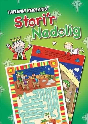 Cover of Taflenni Beiblaidd Stori'r Nadolig
