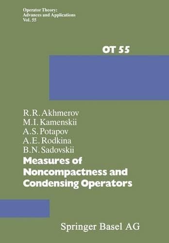 Cover of Measures of Noncompactness and Condensing Operators