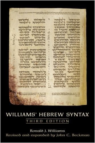 Cover of Williams' Hebrew Syntax, Third Edition
