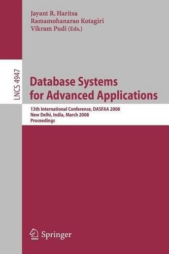 Cover of Database Systems for Advanced Applications
