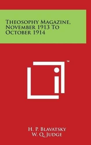Cover of Theosophy Magazine, November 1913 To October 1914