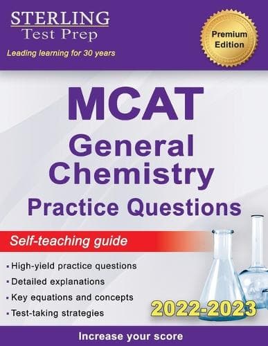 Cover of Sterling Test Prep MCAT General Chemistry Practice Questions
