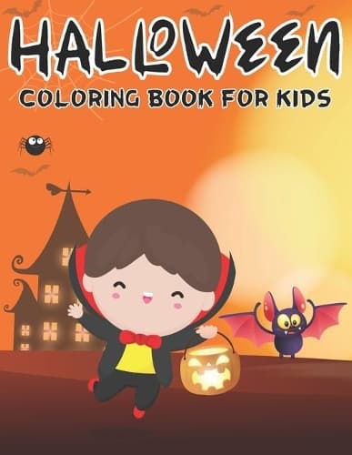 Cover of Halloween Coloring Books For Kids